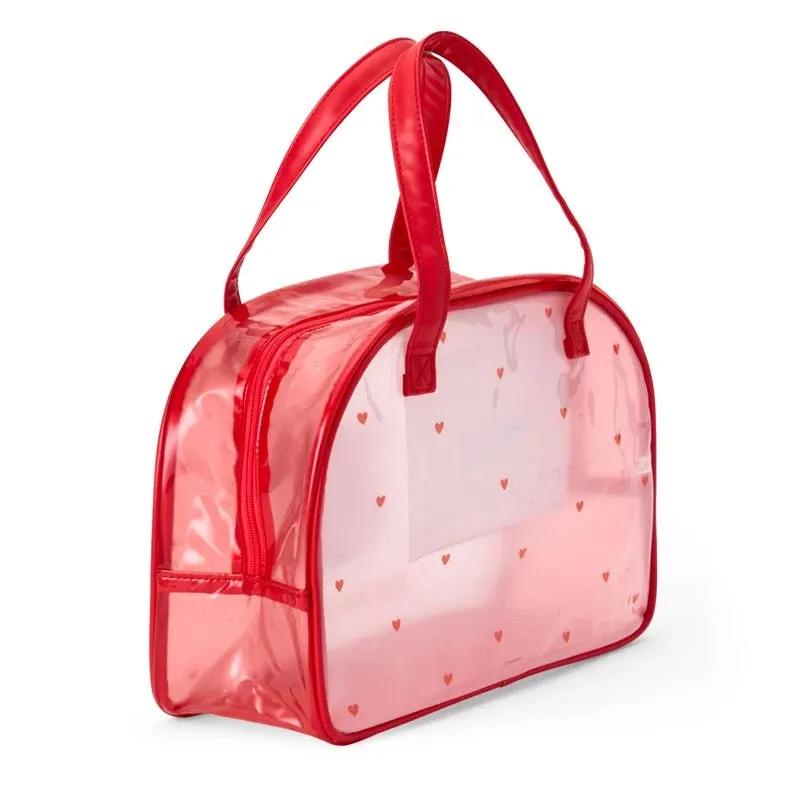 Hello Kitty Clear Handbag veske hjerter vanntett PVC