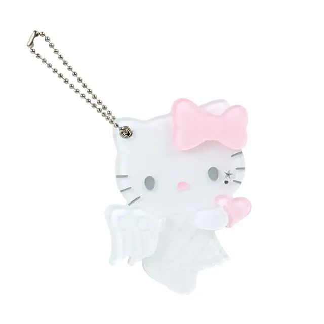 Hello Kitty Nice Sliding Mini Mirror skyvespeil med ballkjede