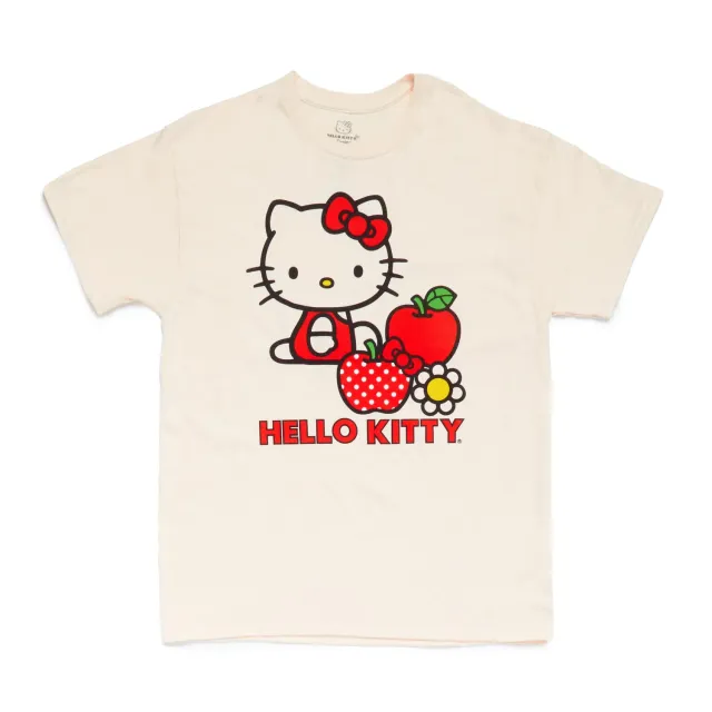 Hello Kitty Classic Apples T-skjorte Tofu XS–XL bomull