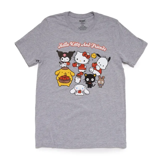 Hello Kitty and Friends Adult Thankful Apples t-skjorte Heather