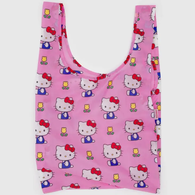 Hello Kitty x Baggu Standard Baggu handlenett rosa, resirkulert ripstop