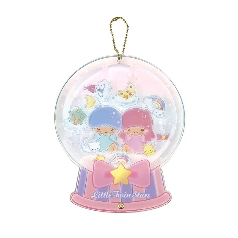 Hello Kitty LittleTwinStars Acrylic Keychain and Stand nøkkelring med stativ