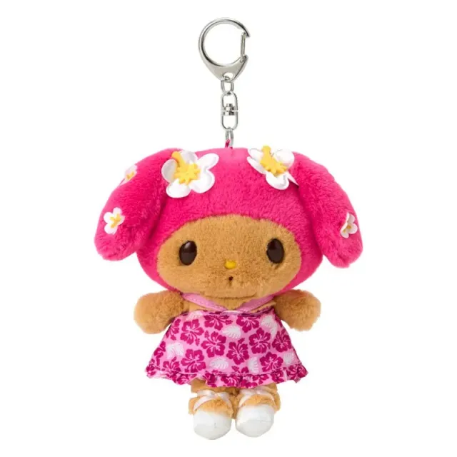 Hello Kitty Suntan My Melody Plush Mascot Keychain plysjnøkkelring