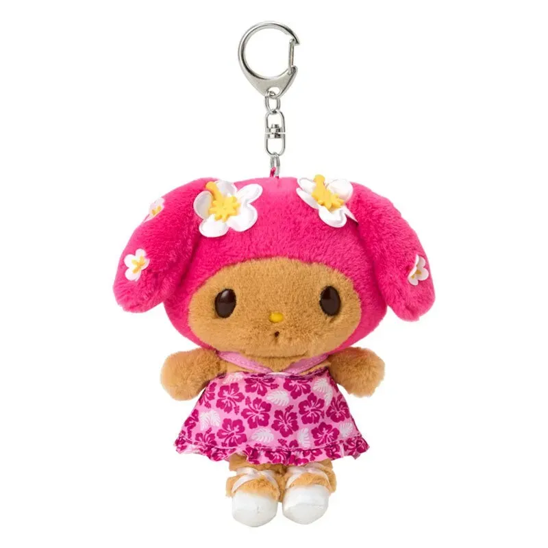 Hello Kitty Suntan My Melody Plush Mascot Keychain plysjnøkkelring
