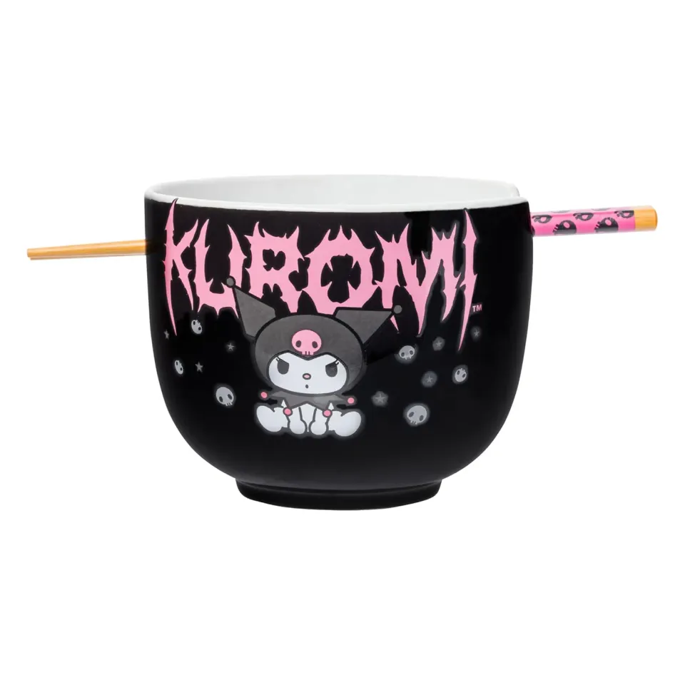 Kuromi ramenbolle med spisepinner – 590 ml keramikk
