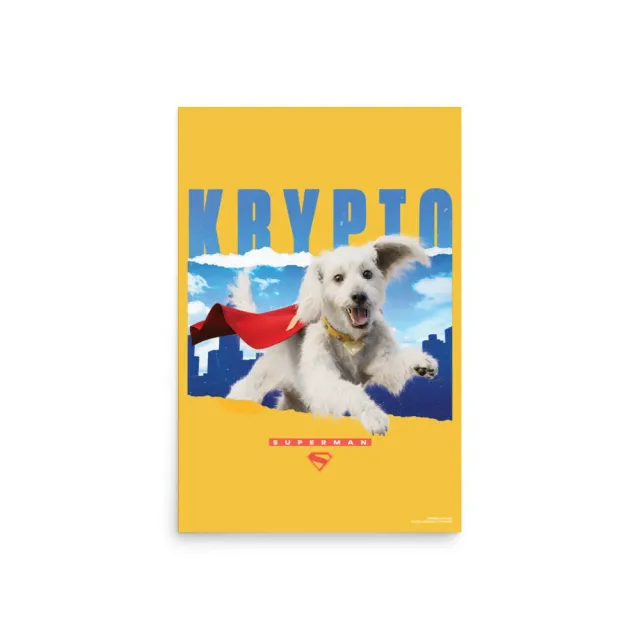Batman Superman (2025 Movie) Krypto Premium-plakat 20 x 30 tommer, glanset