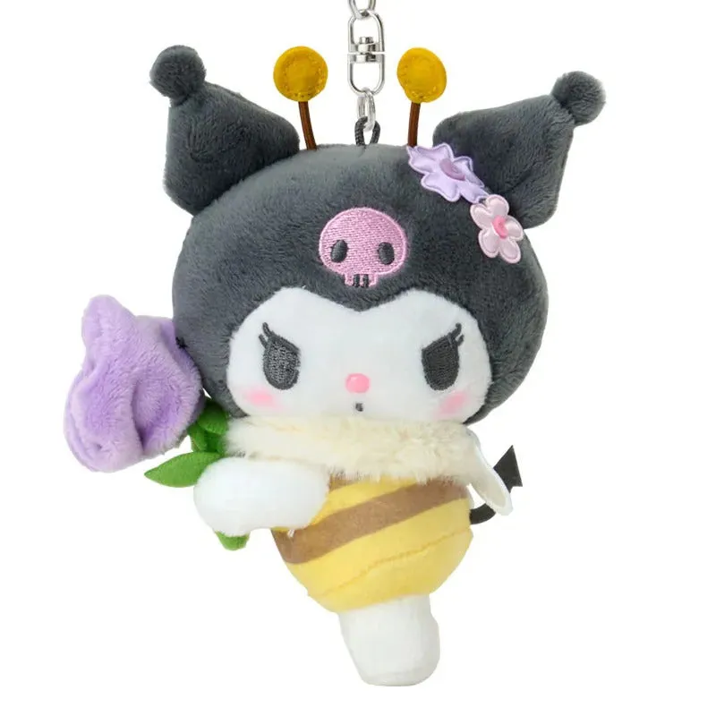 Hello Kitty Sweet As Can Bee Series Kuromi Plush Mascot Keychain nøkkelring