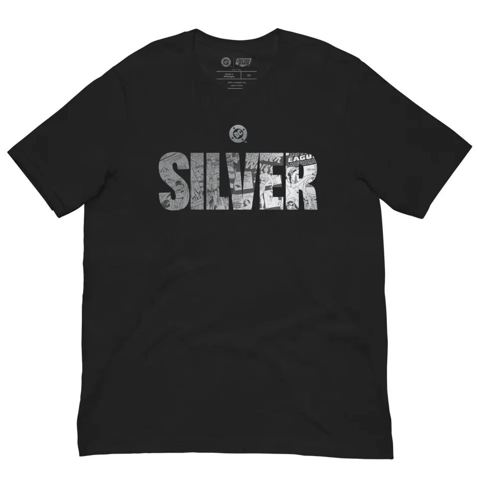 Batman DC T-shirt Silver Age t-skjorte vintage svart