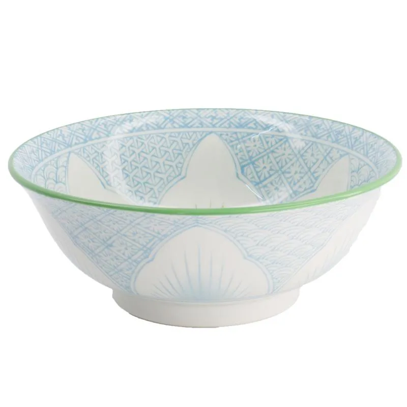Neo Tokyo Japanese Ramen porselensbolle 1200 ml lyseblå lilje