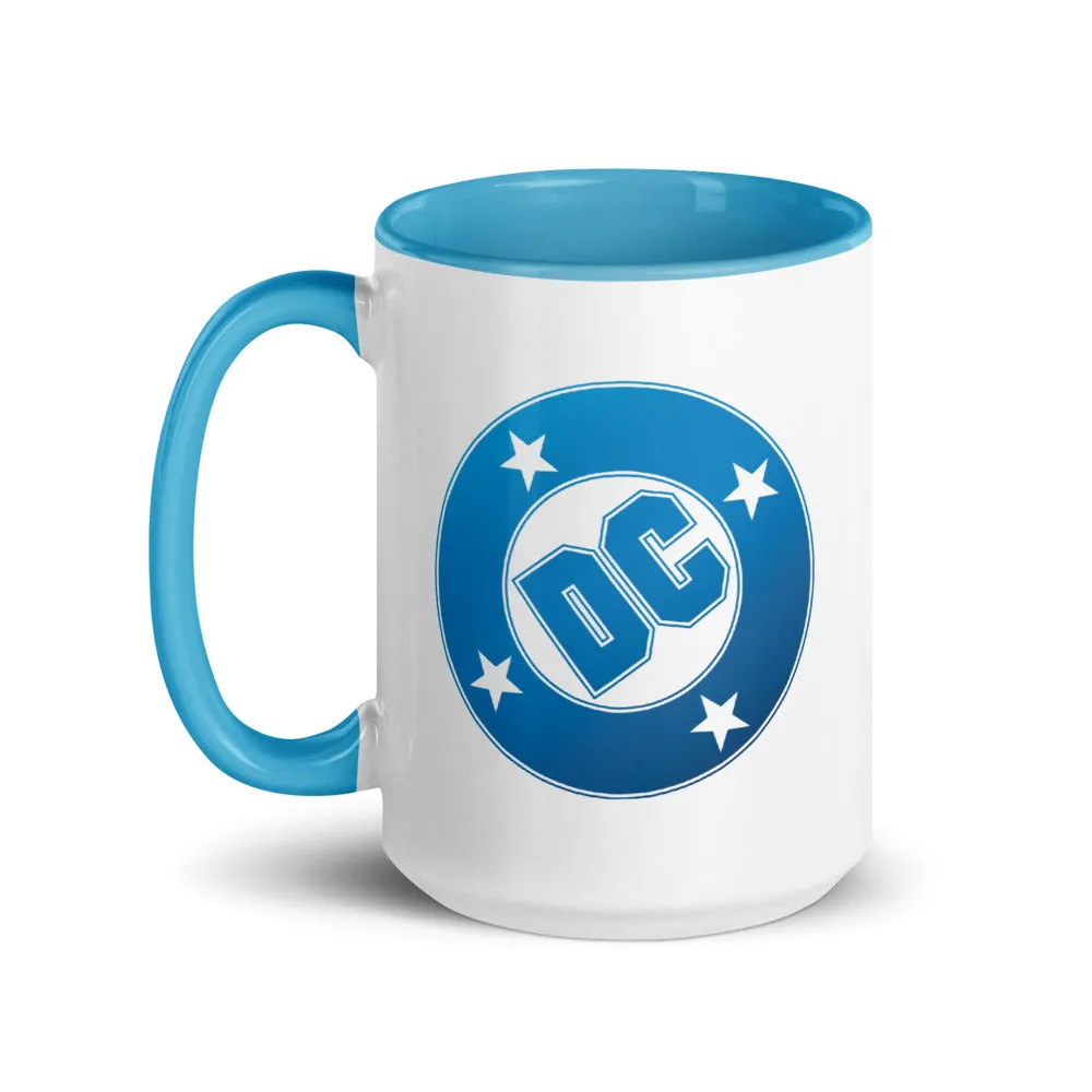 Batman DC Logo Two-tone krus 11 oz lyseblå keramikk