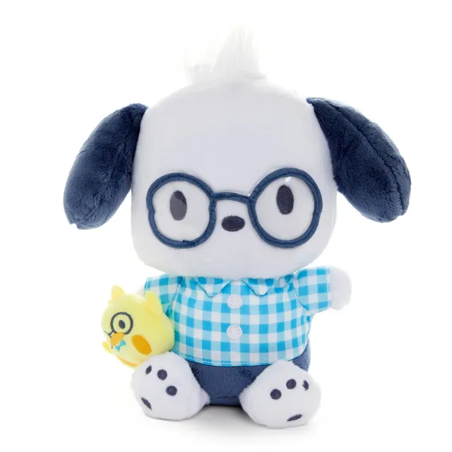 Hello Kitty Pochacco 8" Plush Glasses Series plysjbamse