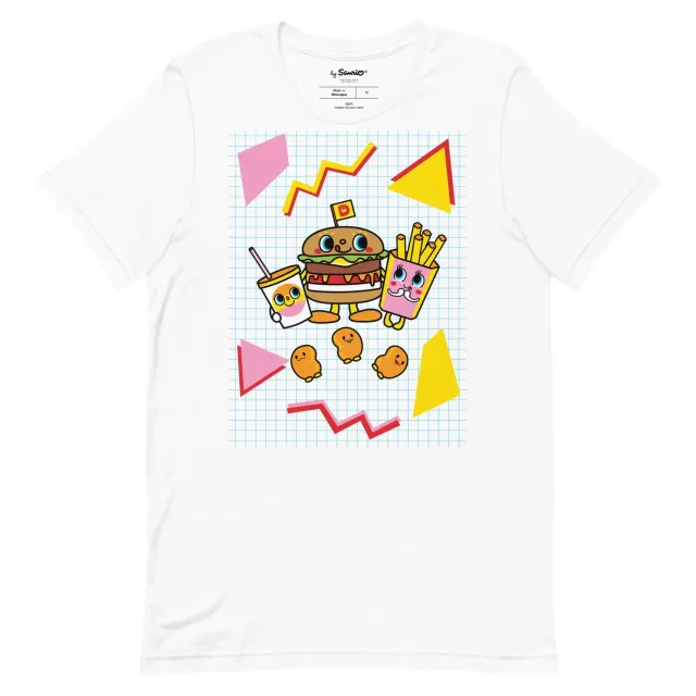 Hello Kitty Dokidoki Yummychums 80s Retro Tee t-skjorte svartmelerte