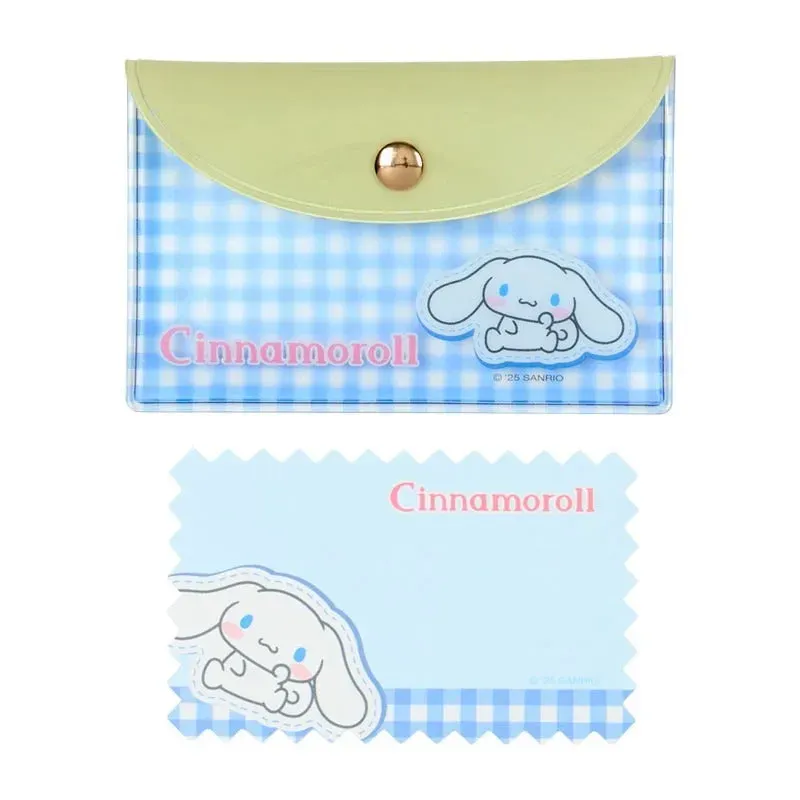 Hello Kitty Cinnamoroll Gingham Mini Memo Sheets memoark med etui