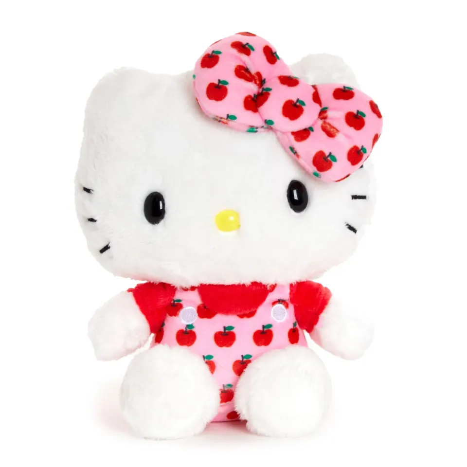 Hello Kitty Apples Series 6" Pink Overalls kosedyr rosa