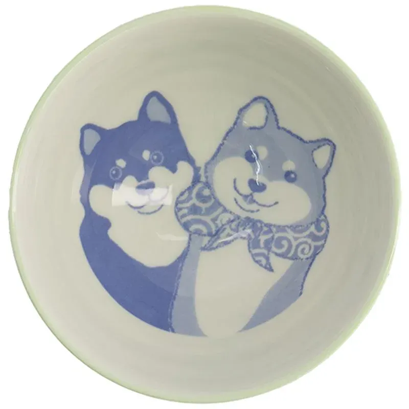 Neo Tokyo Japanese Porcelain Rice Bowl Shiba Dogs 350 ml porselen