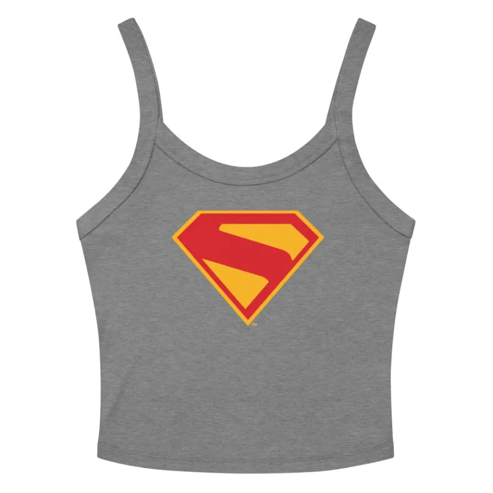 Batman Superman 2025 S-Shield singlet dame Athletic Heather