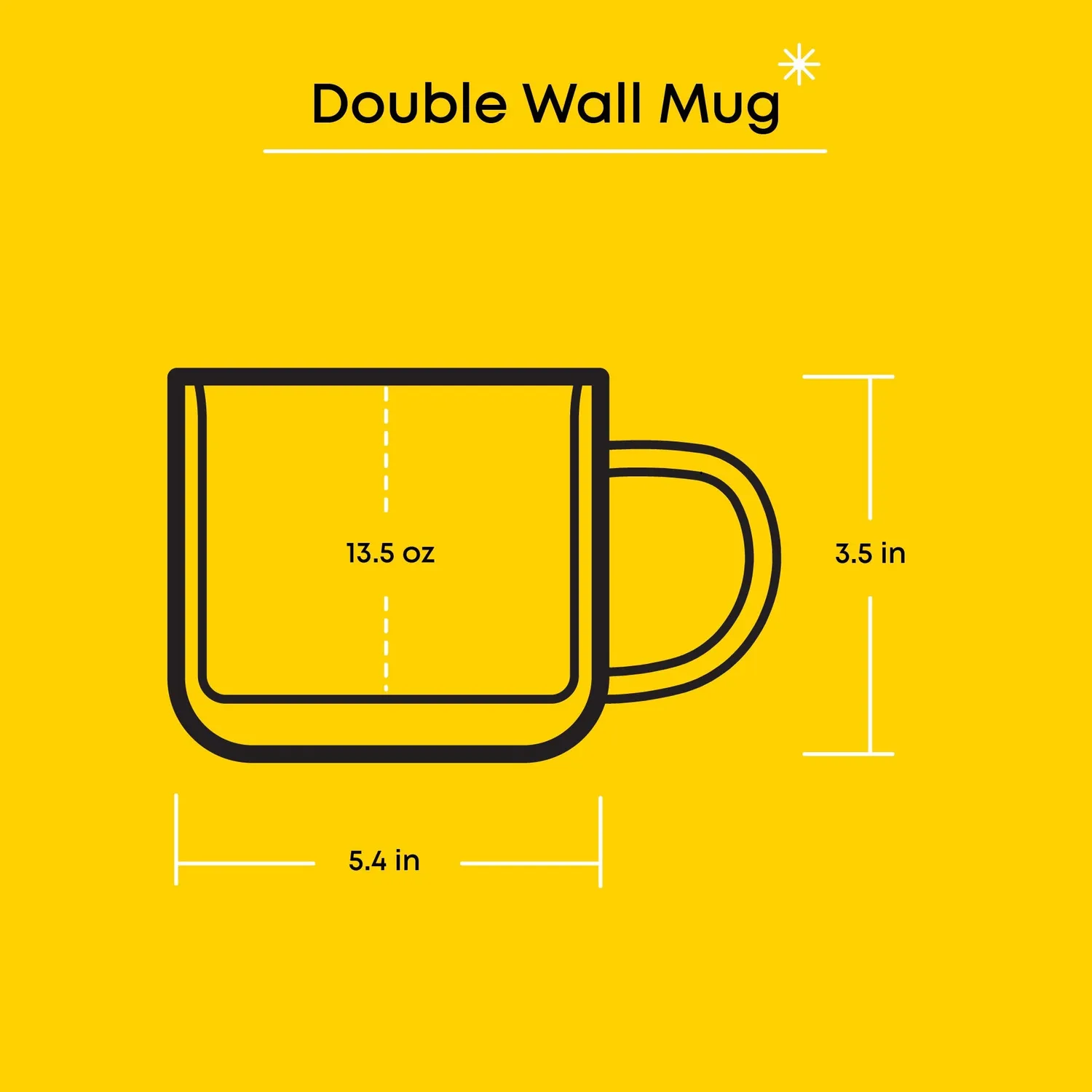 Hello Kitty My Melody Double Wall Coffee Mug glasskrus 400 ml dobbeltvegget