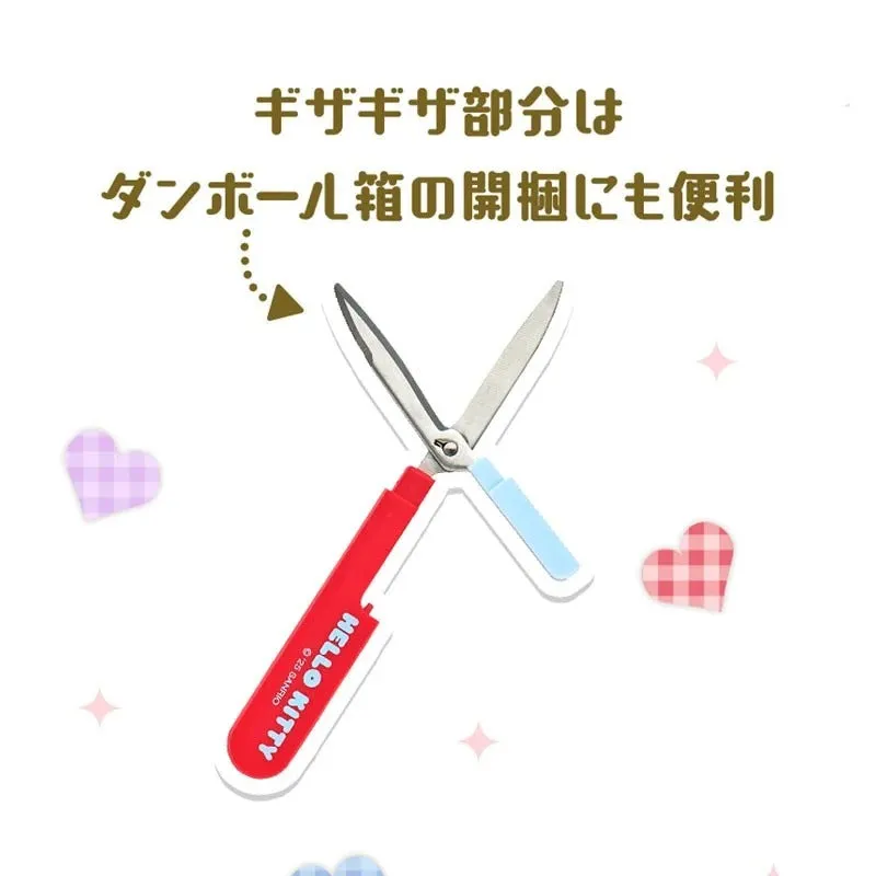 Hello Kitty Gingham Compact Scissors kompakt saks rutete
