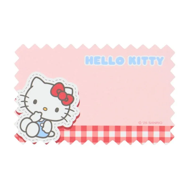 Hello Kitty Gingham mini memoark med 30 ark