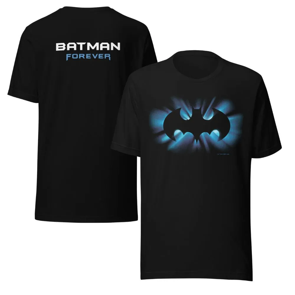 Batman Forever Opening Credits Logo T-skjorte svart