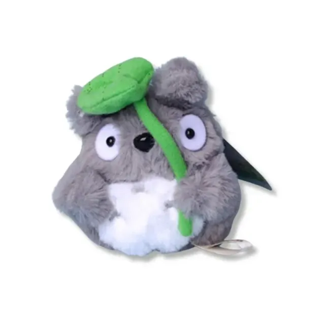 Neo Tokyo My Neighbor Totoro Fluffy Totoro w/Leaf plysj 11 cm