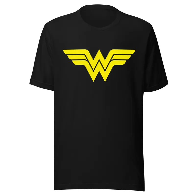 Batman Wonder Woman Logo T-skjorte rød bomull