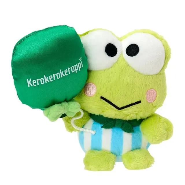 Hello Kitty Adventure Balloon Keroppi plysj nøkkelring med ballong