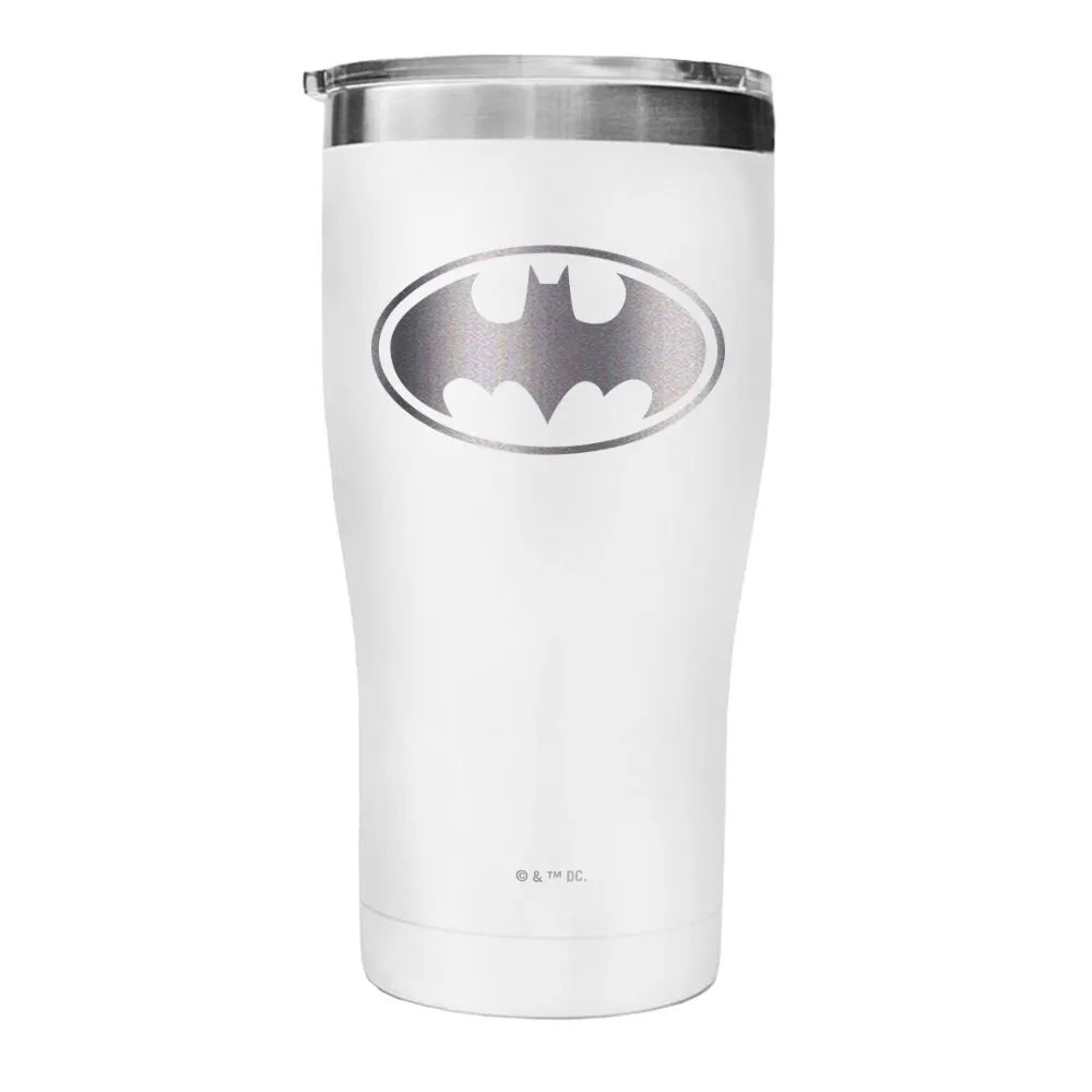 Batman Logo Engraved Tumbler 20 oz blå dobbeltisolert
