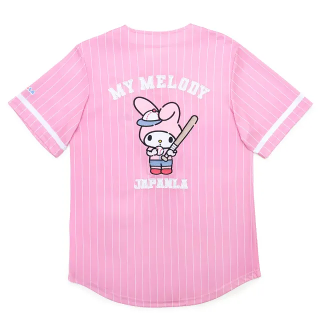 Hello Kitty My Melody Baseball Jersey baseballtrøye rosa XS–3XL broderi