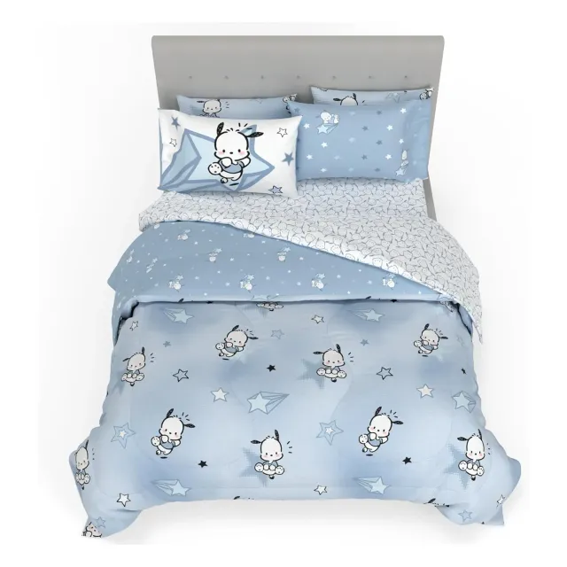 Hello Kitty Pochacco Superstar Bedding Set sengesett Twin 5 deler mikrofiber