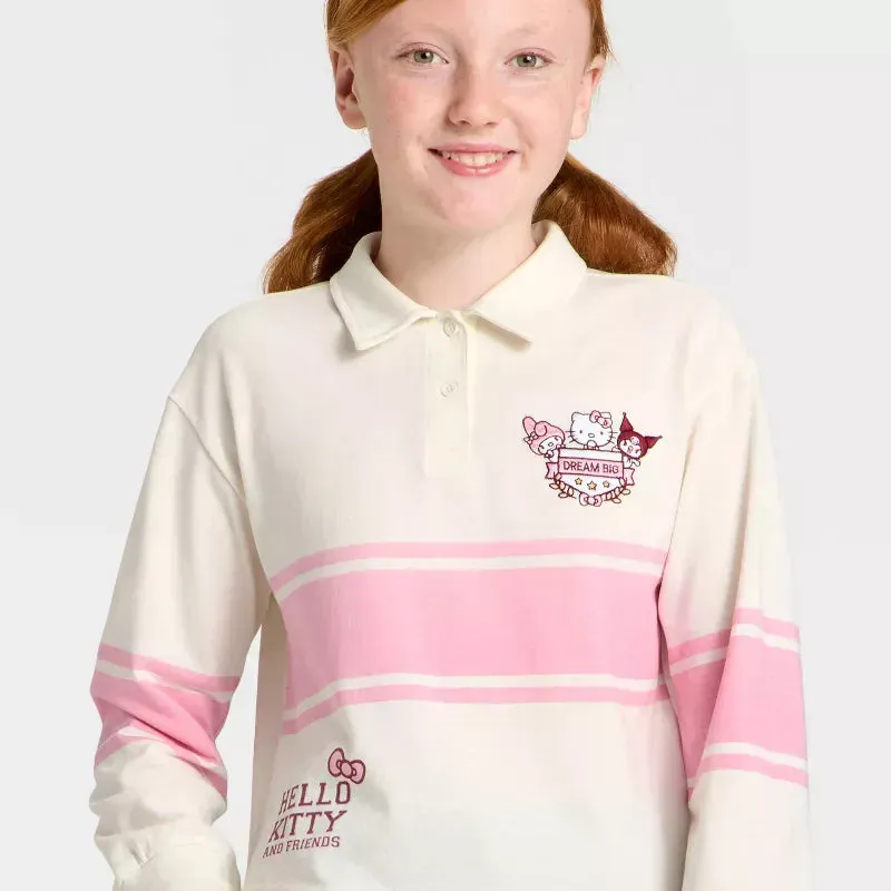 Hello Kitty and Friends Girls Dream Big rugbytrøye langermet ivory XS