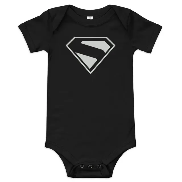 Superman 2025 Movie babybody svart S-Skjold bomull