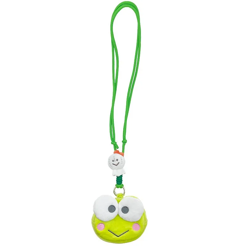 Hello Kitty Keroppi 2-Way Bestie Lanyard Pouch nøkkelbånd med pung