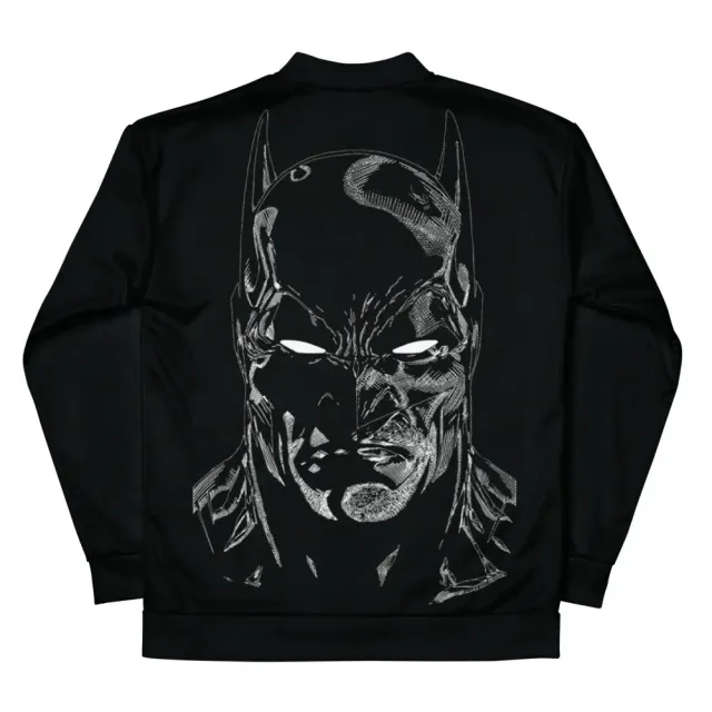 Batman Monochrome Knight bomberjakke hvit polyester