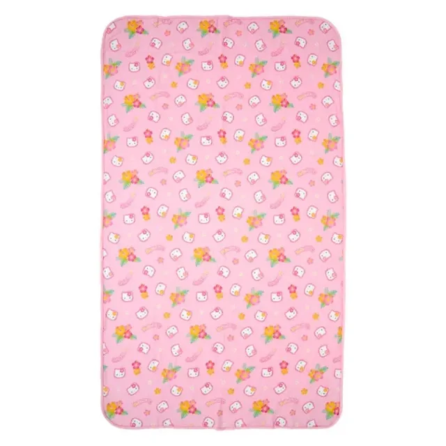 Hello Kitty Hibiscus Kitty gauzepledd 37 x 62 tommer bomull