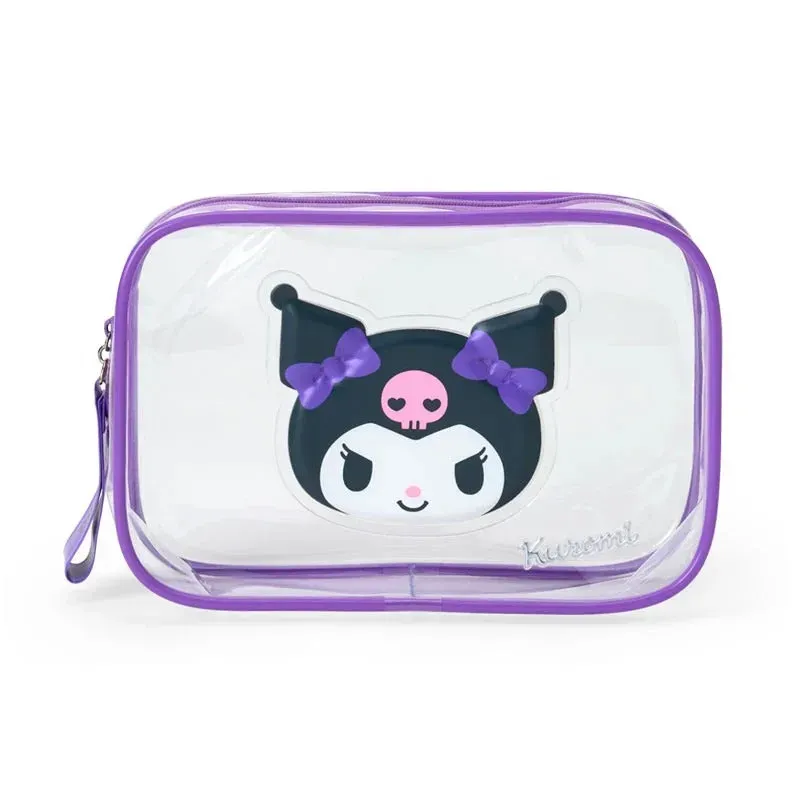 Hello Kitty Kuromi Clear Classic Zipper Pouch, gjennomsiktig