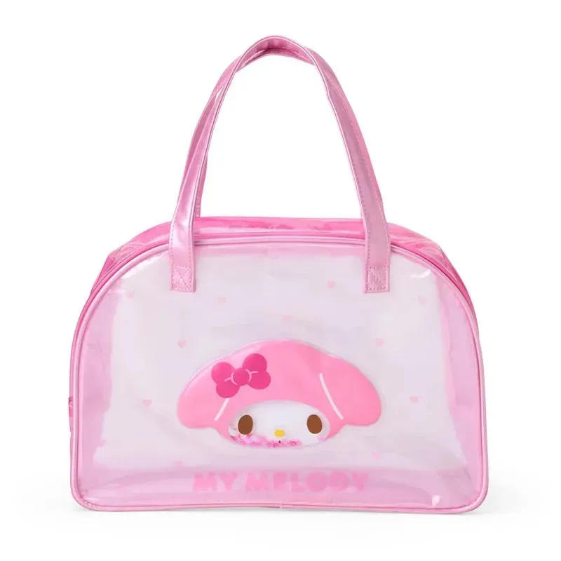 Hello Kitty My Melody Hearts gjennomsiktig håndveske