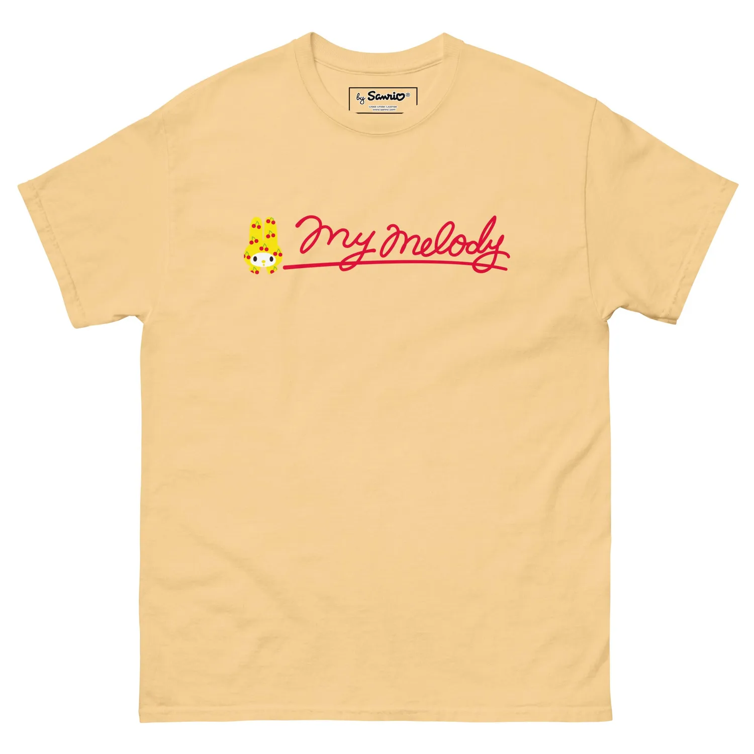 Hello Kitty My Melody Cherry Sweet Logo Tee t-skjorte svart bomull
