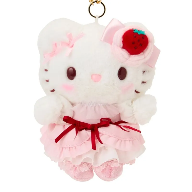 Hello Kitty Strawberry Whip Series kosedyranheng med gullkjede