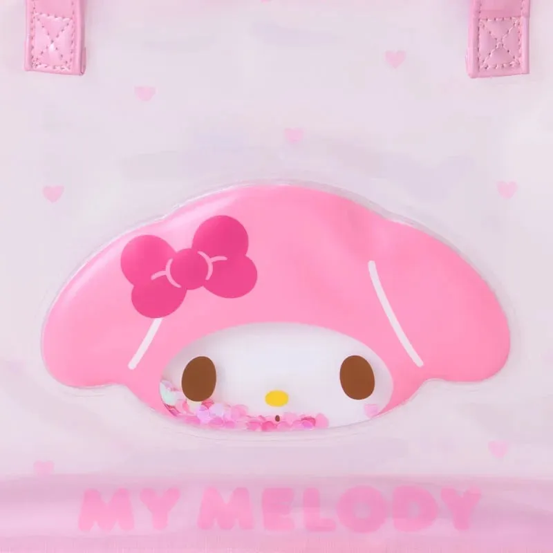 Hello Kitty My Melody Hearts gjennomsiktig håndveske