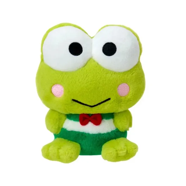 Sanrio Original Series Keroppi plysjbamse 8 tommer broderte detaljer
