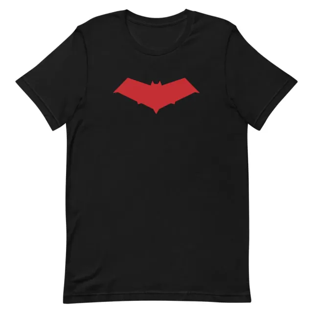 Batman Red Hood Logo T-skjorte svart unisex bomull