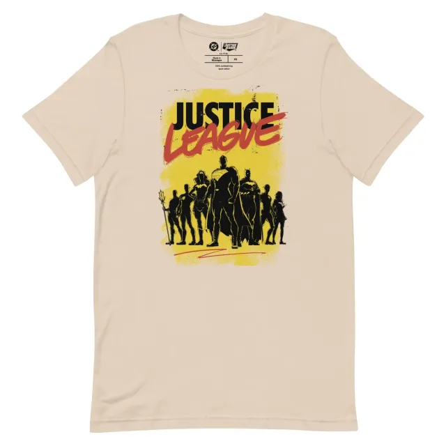 Justice League World's Greatest Super Heroes T-skjorte bomull