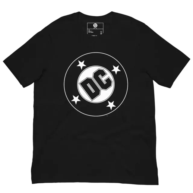 Batman DC Black Logo T-skjorte svart XS–5XL bomull