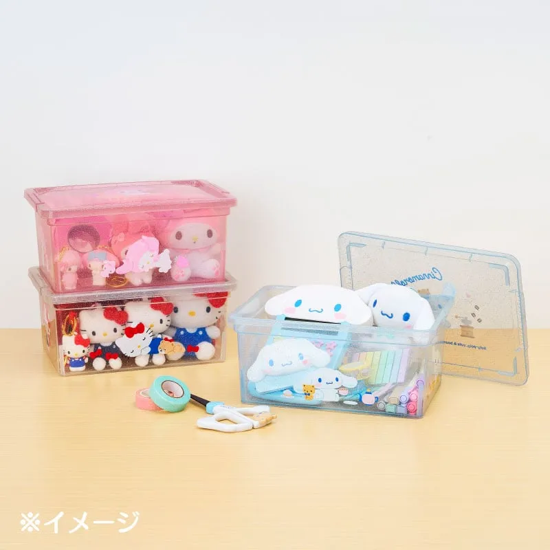 Hello Kitty Cinnamoroll Clear Glitter oppbevaringsboks liten