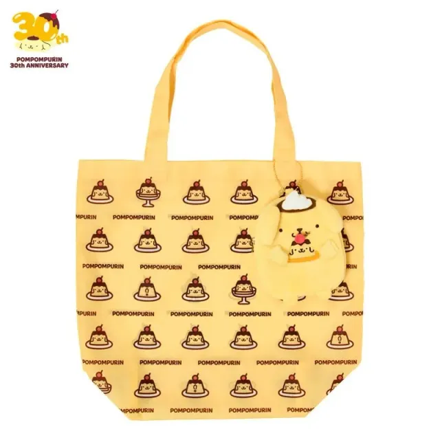 Hello Kitty Pompompurin 30th Anniversary handlenett med plysjetui