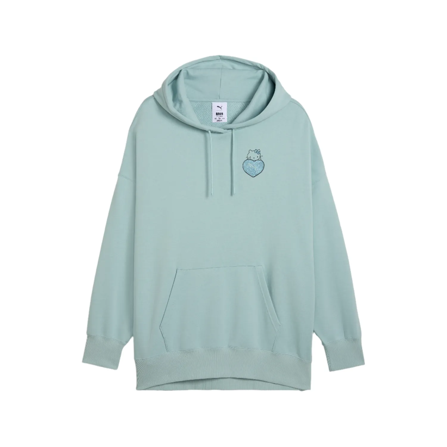 Hello Kitty x PUMA Graphic oversized hettegenser Modern Mint