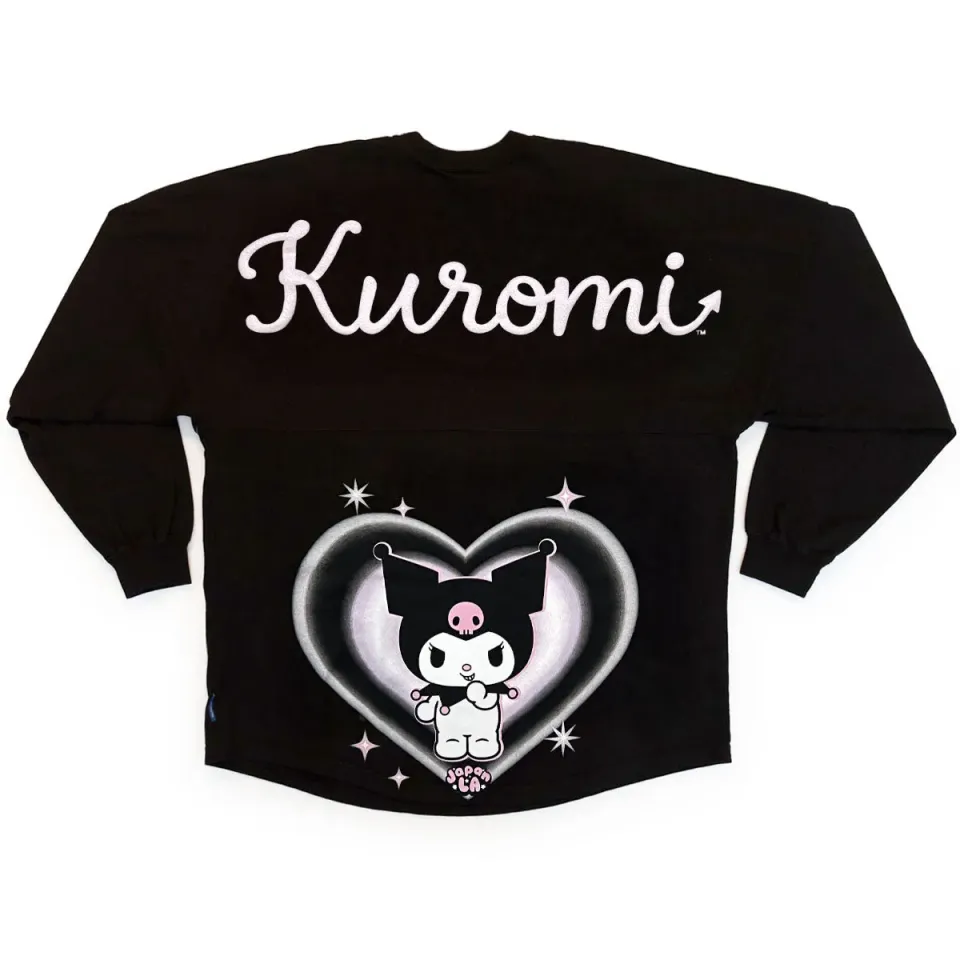 Hello Kitty Kuromi Hearts JapanLA Spirit Jersey genser svart XXS bomull