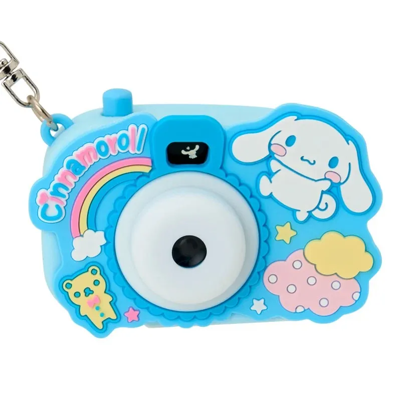 Hello Kitty Cinnamoroll Mini Light Projection Camera Keychain nøkkelring