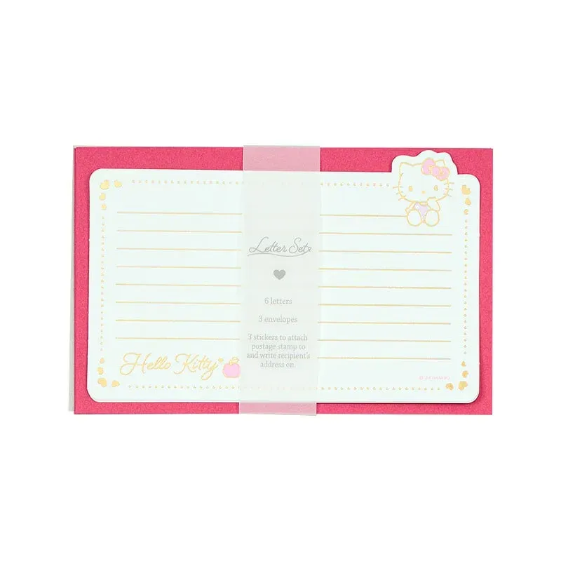 Hello Kitty Classic Enclosure brevsett med gullfolie